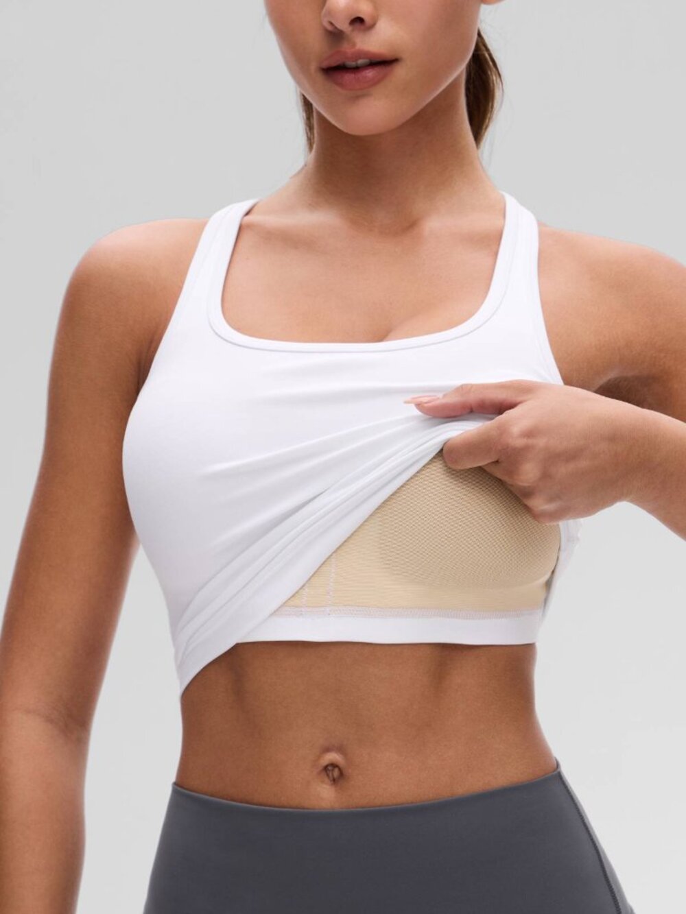 Butterluxe Racerback Built in Bra Tank - Picture 3 of 5